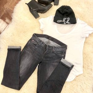 DESIGNER JEANS Hudson skinny stretch low rise 26